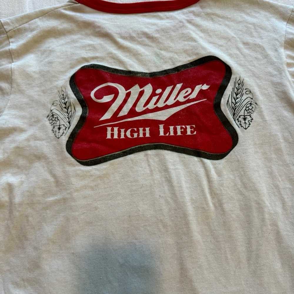 Vintage miller high life t shirt - image 4