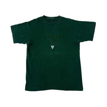 VTG Guess Jeans Men Green Crewneck Short Sleeve T… - image 1