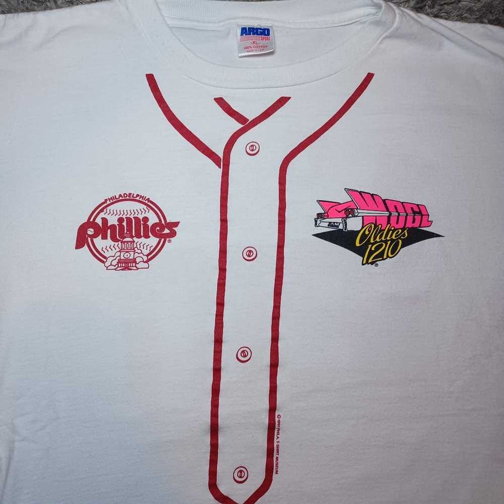 Philadelphia Phillies 90s Vintage Single Stitch T… - image 2