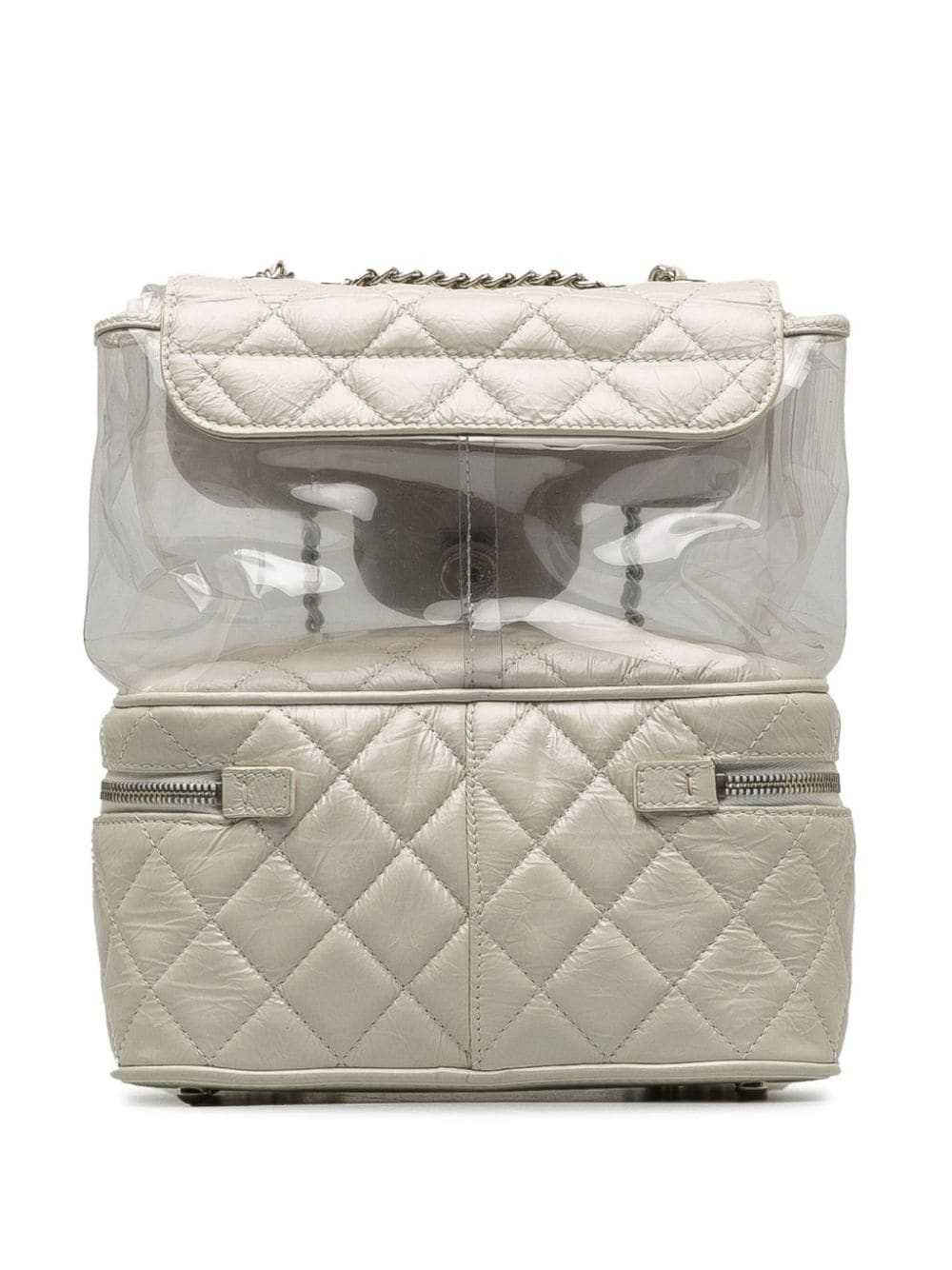 CHANEL Pre-Owned 2018 Aquarium backpack - White - image 2