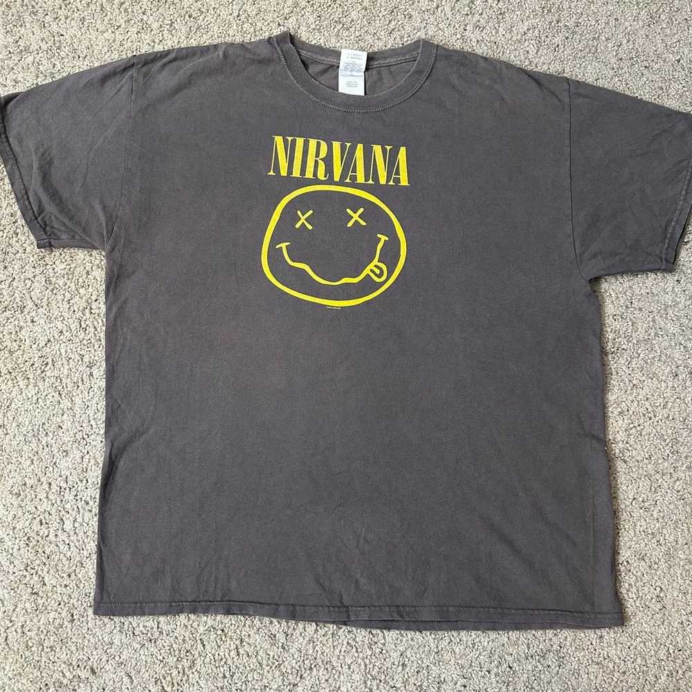 Vintage 2000s Nirvana Gray Men’s Large T Shirt Ku… - image 1