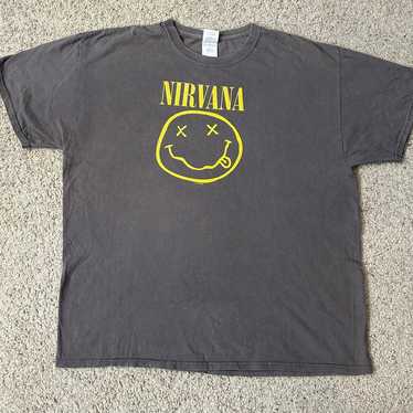 Vintage 2000s Nirvana Gray Men’s Large T Shirt Ku… - image 1
