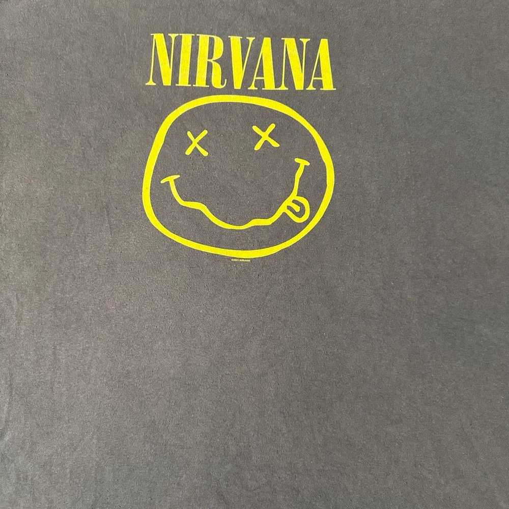 Vintage 2000s Nirvana Gray Men’s Large T Shirt Ku… - image 2
