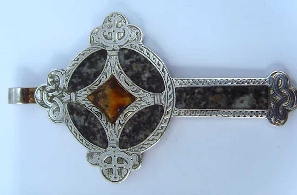 Antique Victorian Scottish engraved silver Hardst… - image 5