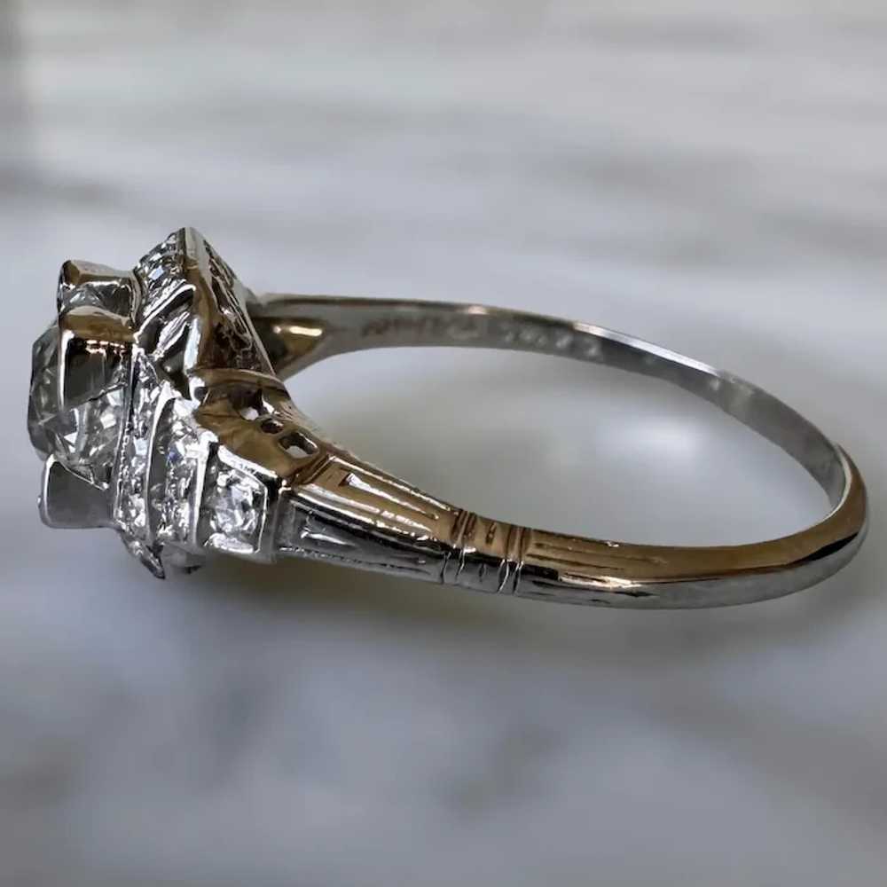 Gorgeous Art Deco Platinum 0.95Ct Solitaire Old M… - image 5