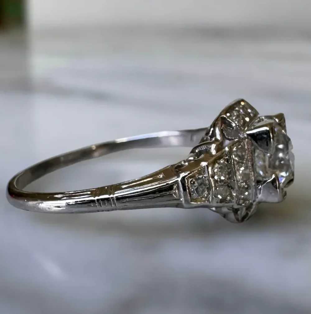 Gorgeous Art Deco Platinum 0.95Ct Solitaire Old M… - image 7