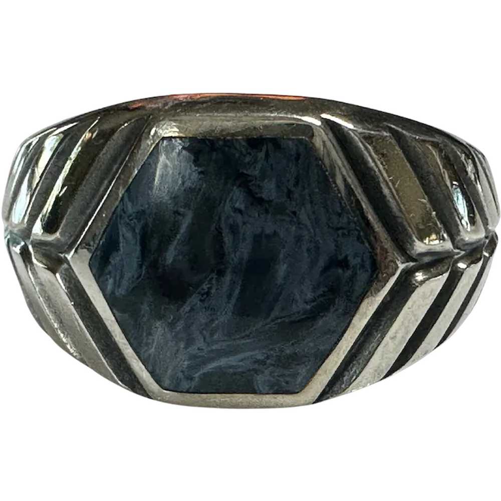 Sterling David Yurman Gents Ring - image 1