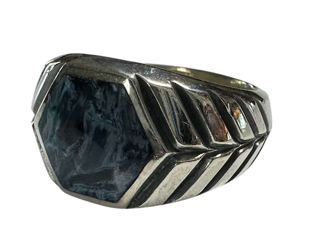 Sterling David Yurman Gents Ring - image 2