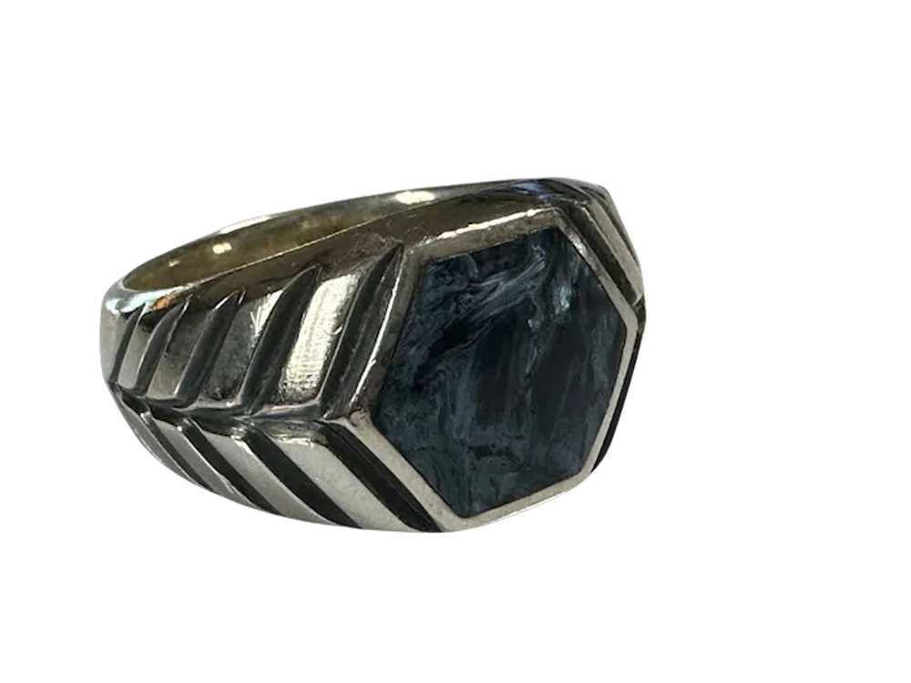 Sterling David Yurman Gents Ring - image 3