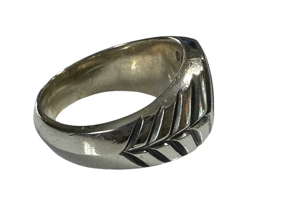 Sterling David Yurman Gents Ring - image 4