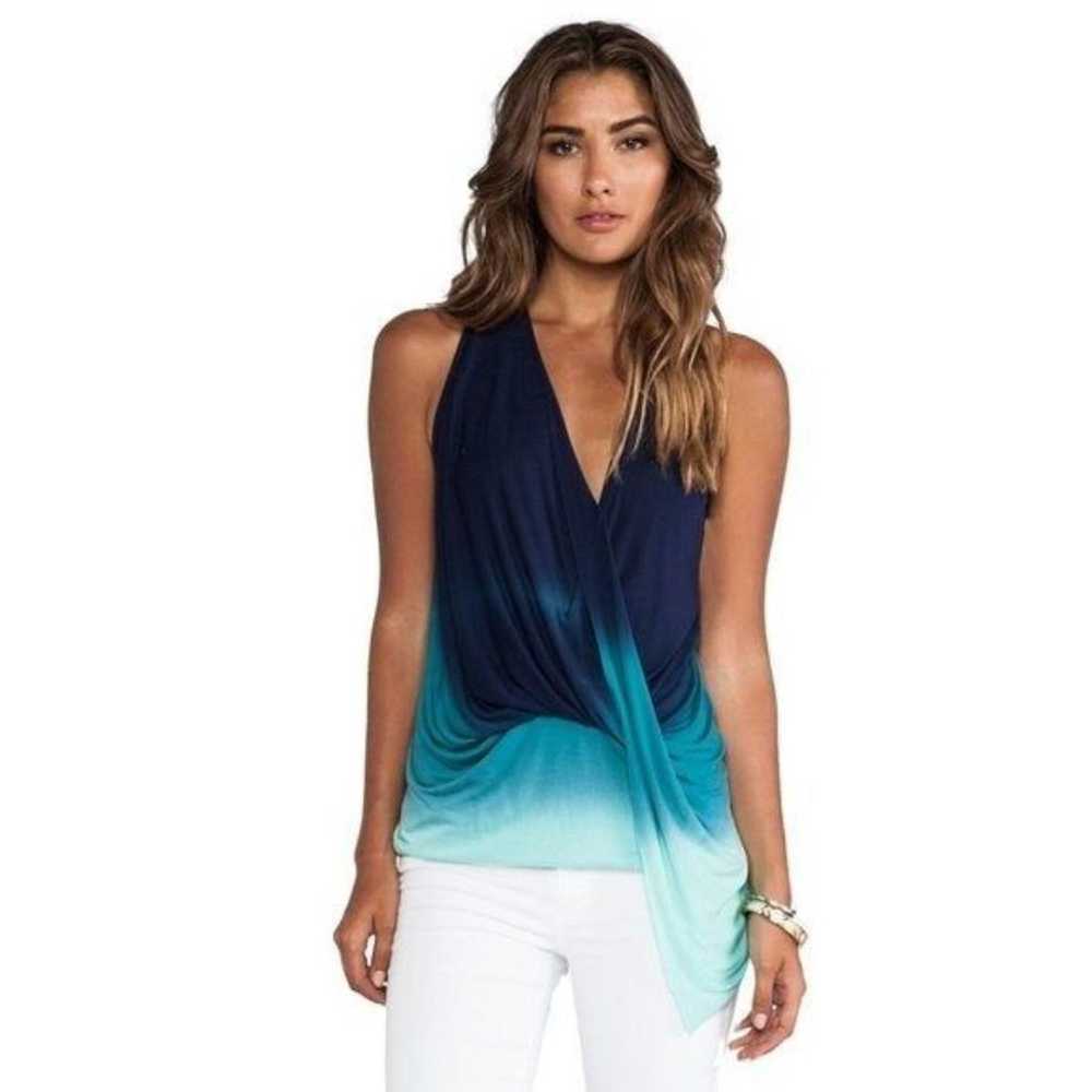 Young Fabulous & Broke Cleo Blue Ombre Tank Top XS - image 1