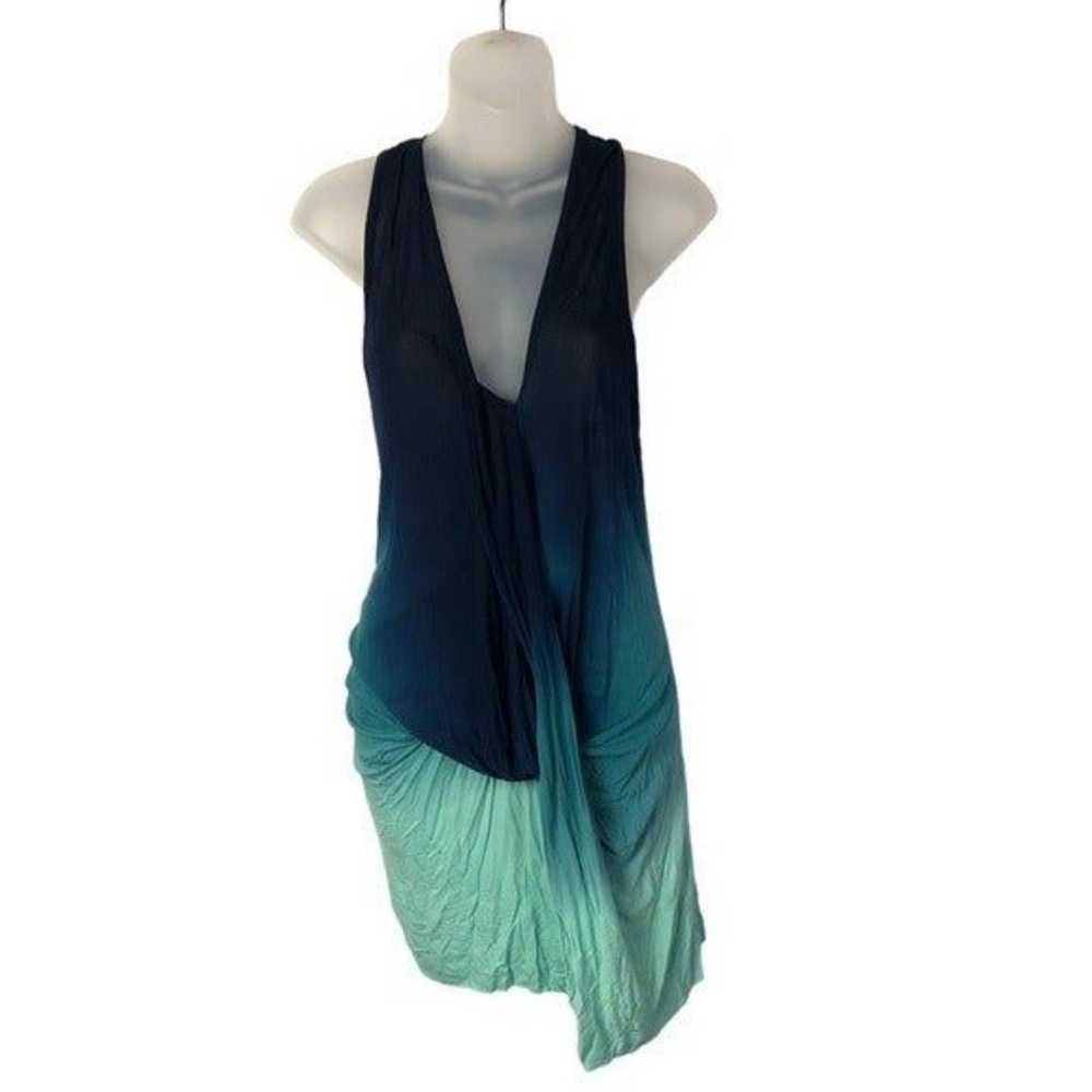 Young Fabulous & Broke Cleo Blue Ombre Tank Top XS - image 2