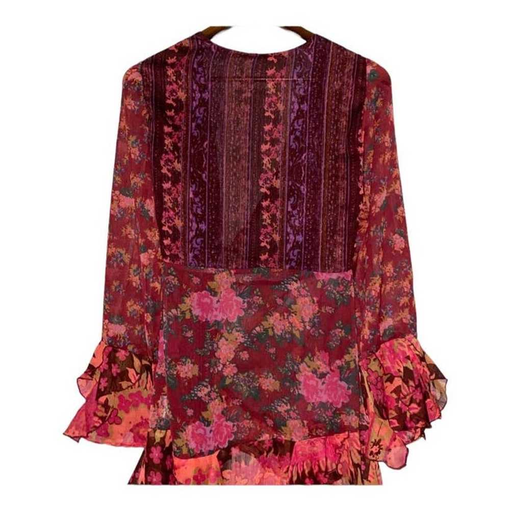 NEW Free People Magic Hour Sheer Floral Wrap Tuni… - image 6