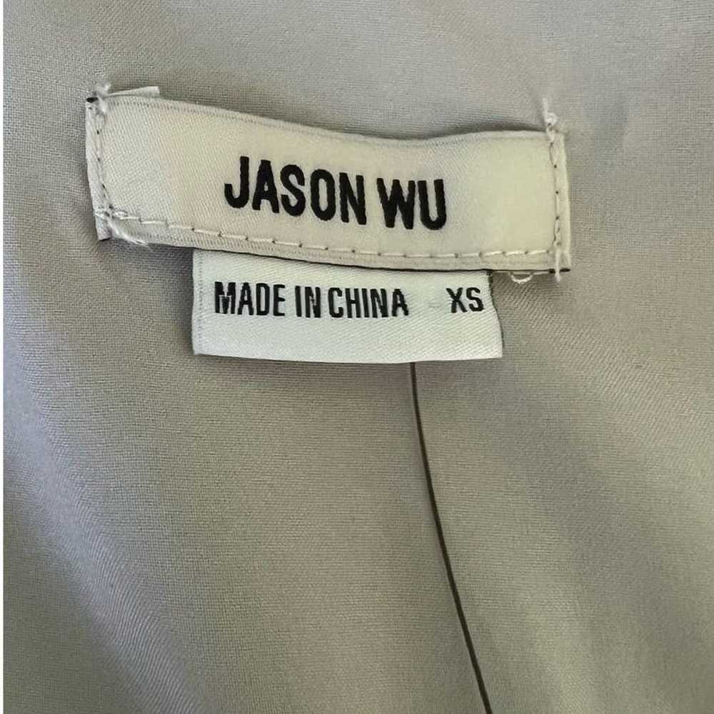 Jason Wu Satin Front Button Ruffle Peplum Hem Bab… - image 7
