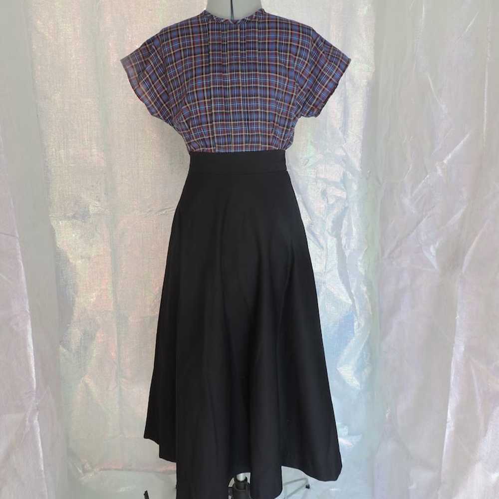 1940s Style Blouse and Skirt Set Bust 30.5" Waist… - image 1