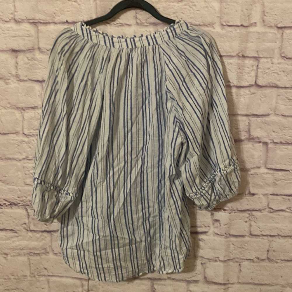 Apiece Apart striped button down blouse - image 5