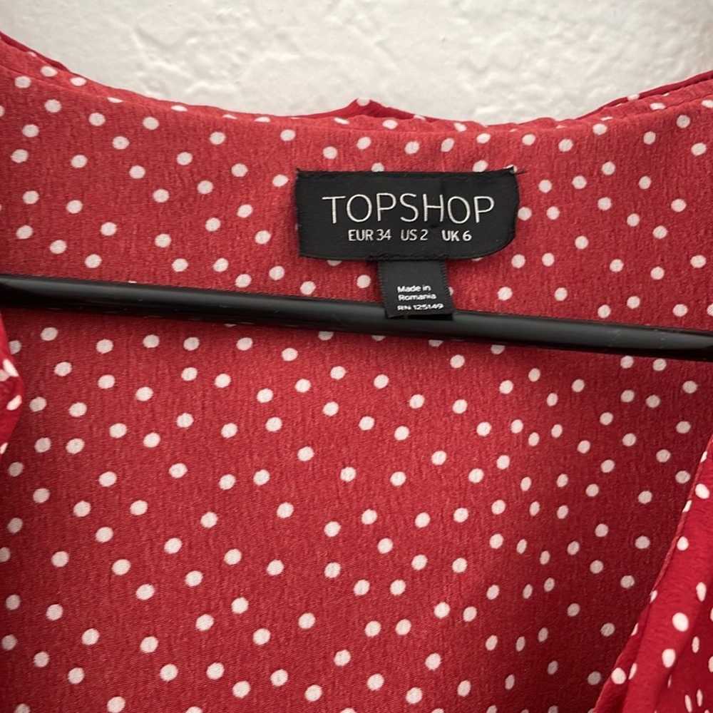 topshop polka dot blouse - image 2