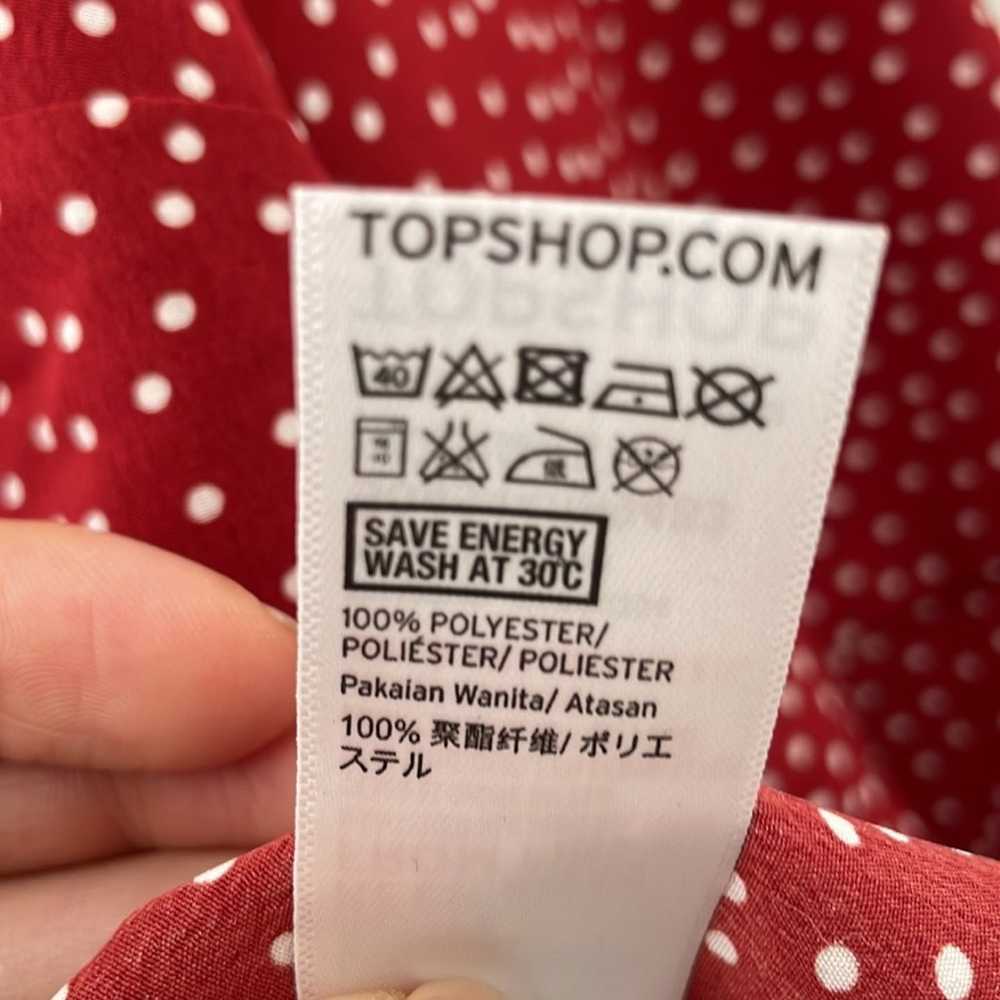 topshop polka dot blouse - image 4