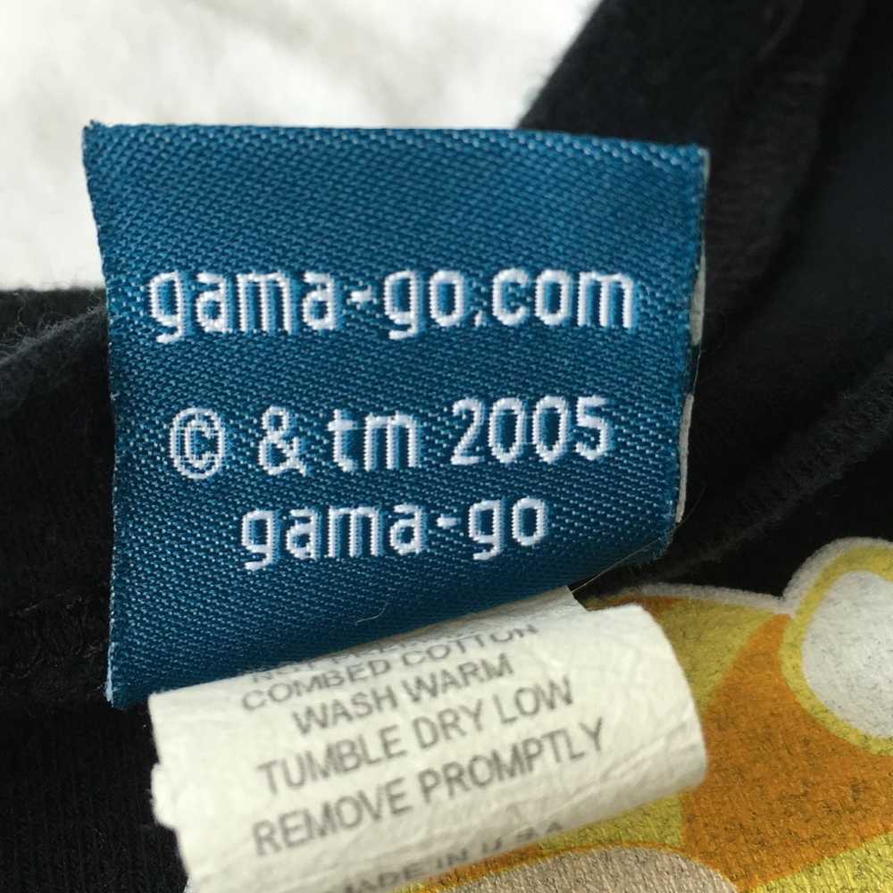 Rare Y2K 2005 Gama-Go cat boy with gun baby tee X… - image 4