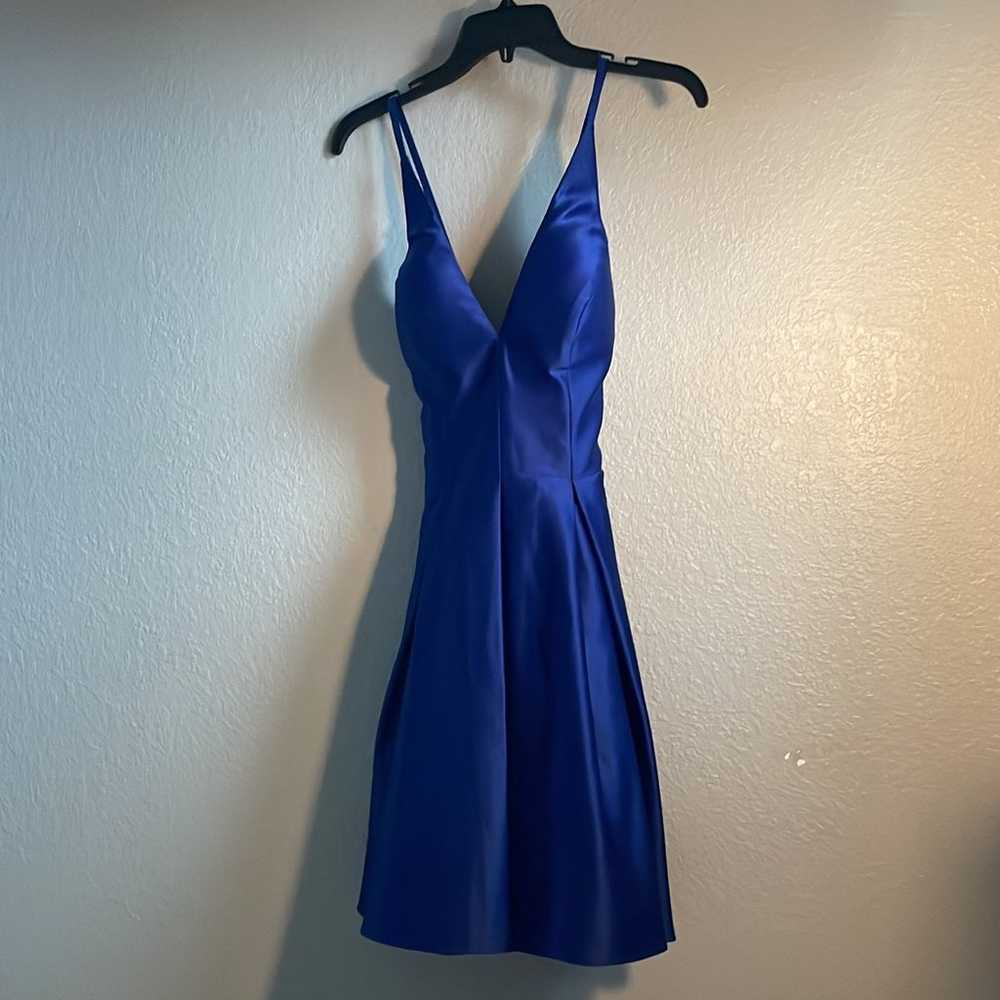 Royal blue dress - image 4