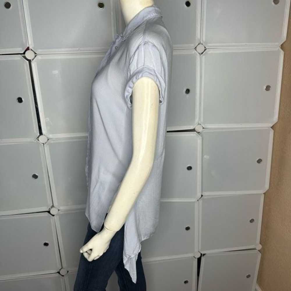 All Saints Cheyne Shirt Cuffed Sleeve Side Slits … - image 10
