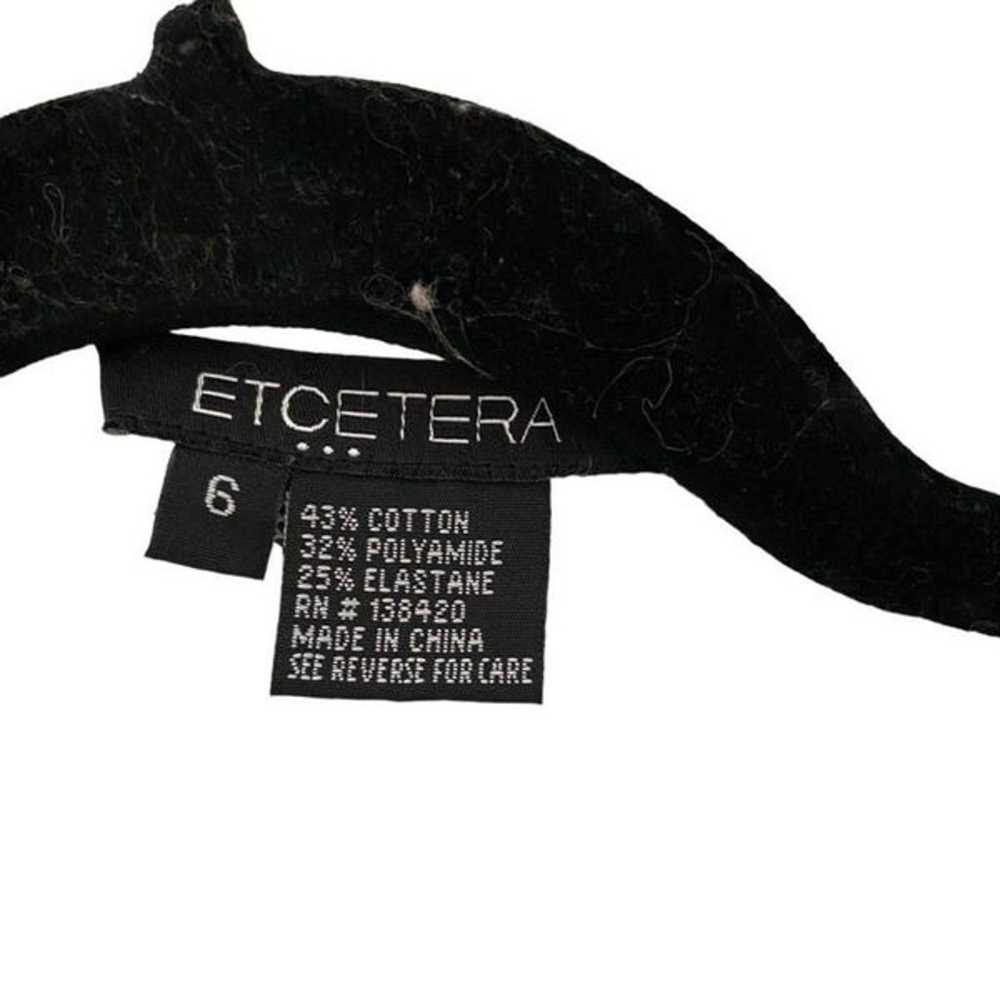 ETCETERA Semi Sheer Striped Button Down Sz 6 - image 3