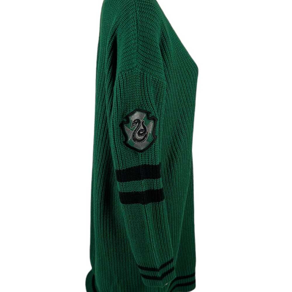 Harry Potter Slytherin Womens Medium Sweater Gree… - image 5
