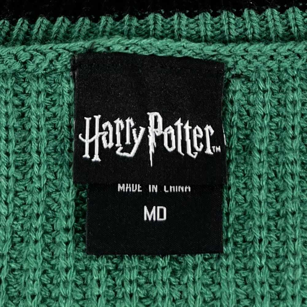 Harry Potter Slytherin Womens Medium Sweater Gree… - image 7