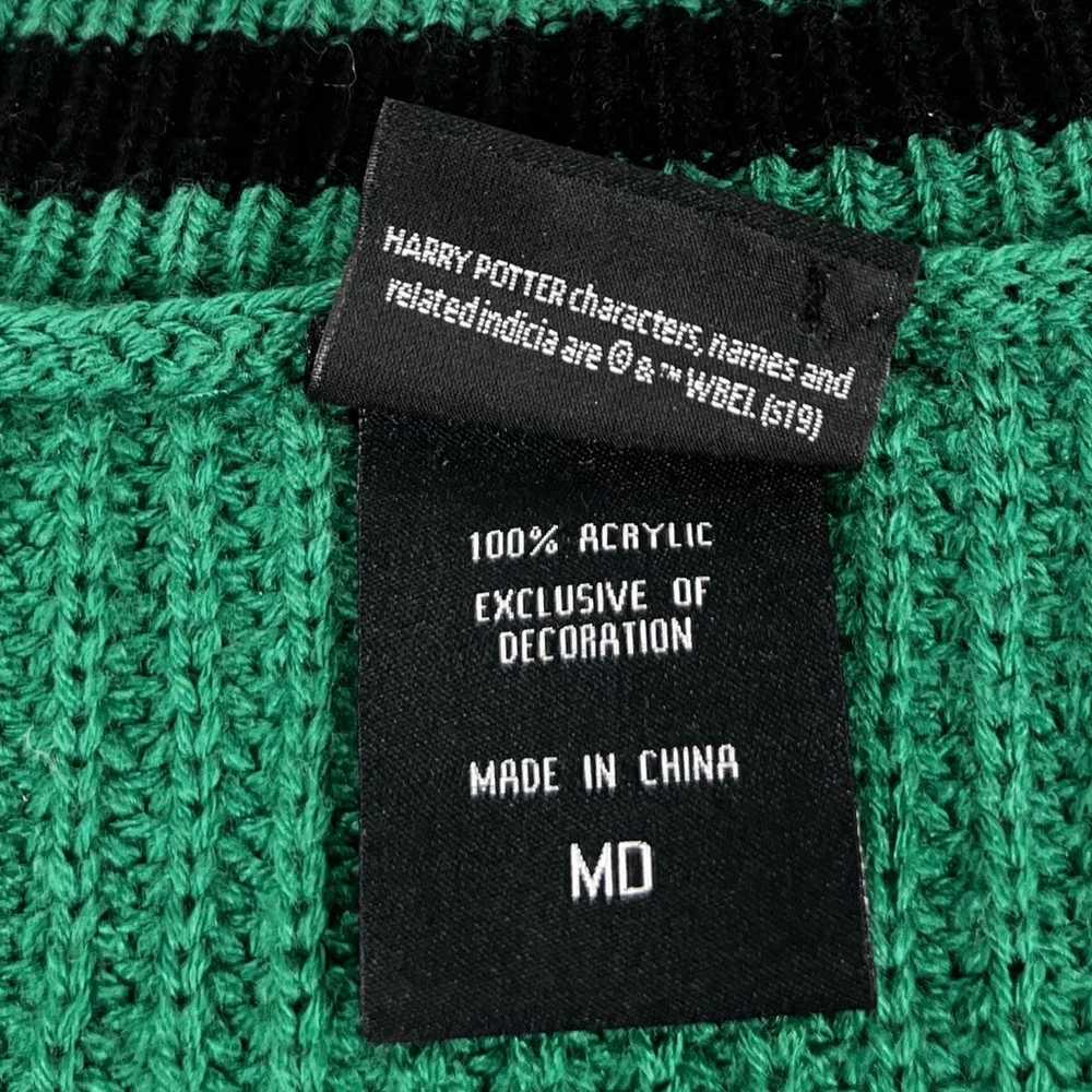 Harry Potter Slytherin Womens Medium Sweater Gree… - image 8
