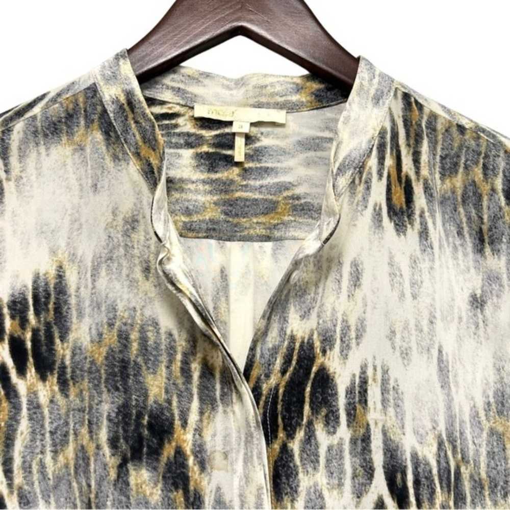 Maje Silk Long Sleeve Printed Blouse Button Down … - image 4