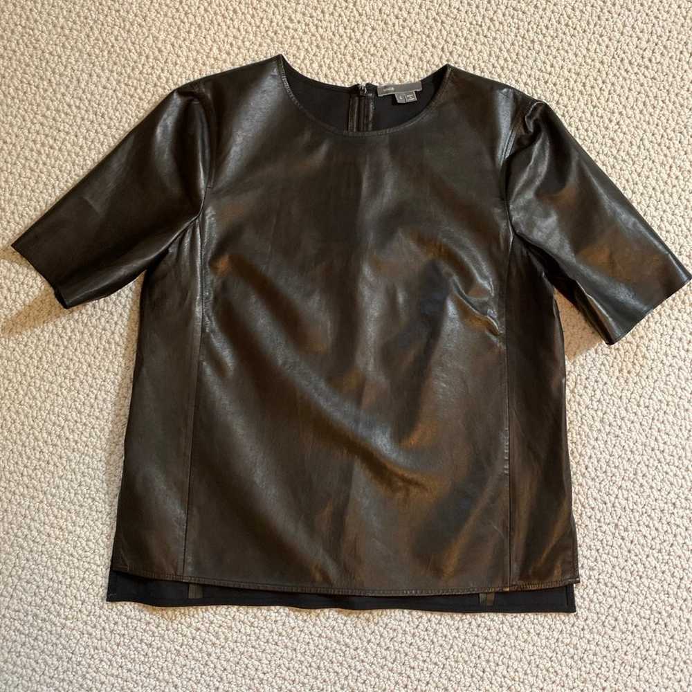 VINCE. Leather Top - image 2