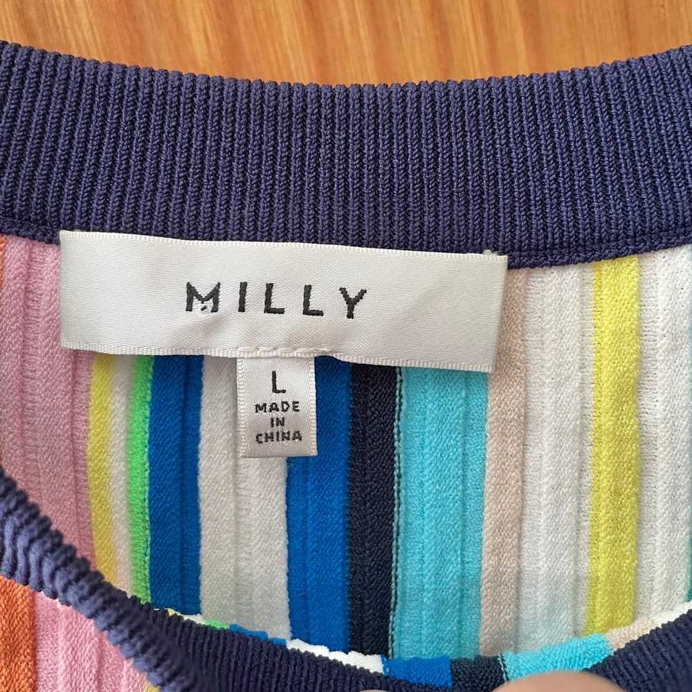 Milly vertical ribbed multicolored stretch crewne… - image 9