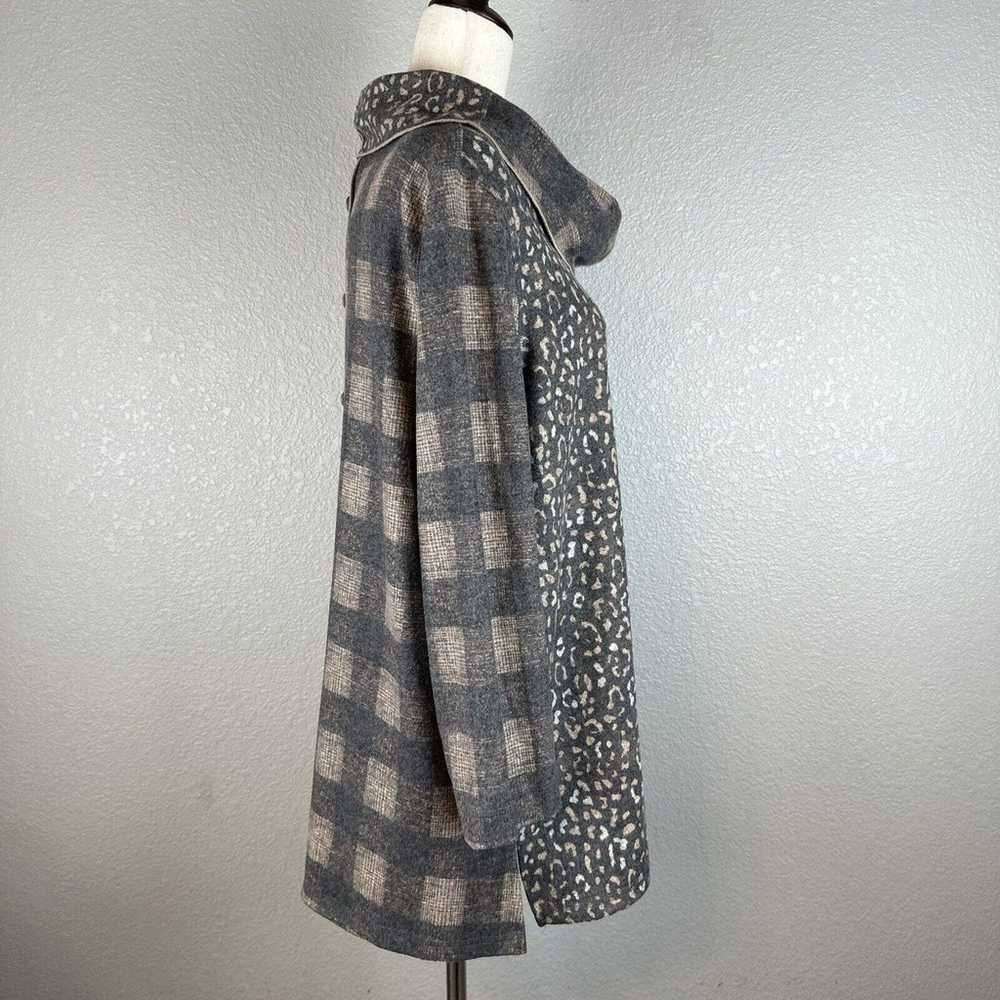 Ali Miles Cowl Neck Tunic Knit Top Size Large Gra… - image 7