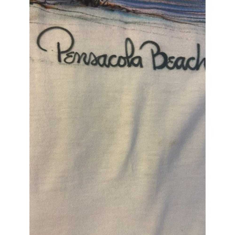 Vintage 80’s Airbrush beach baseball t shirt “Jul… - image 7