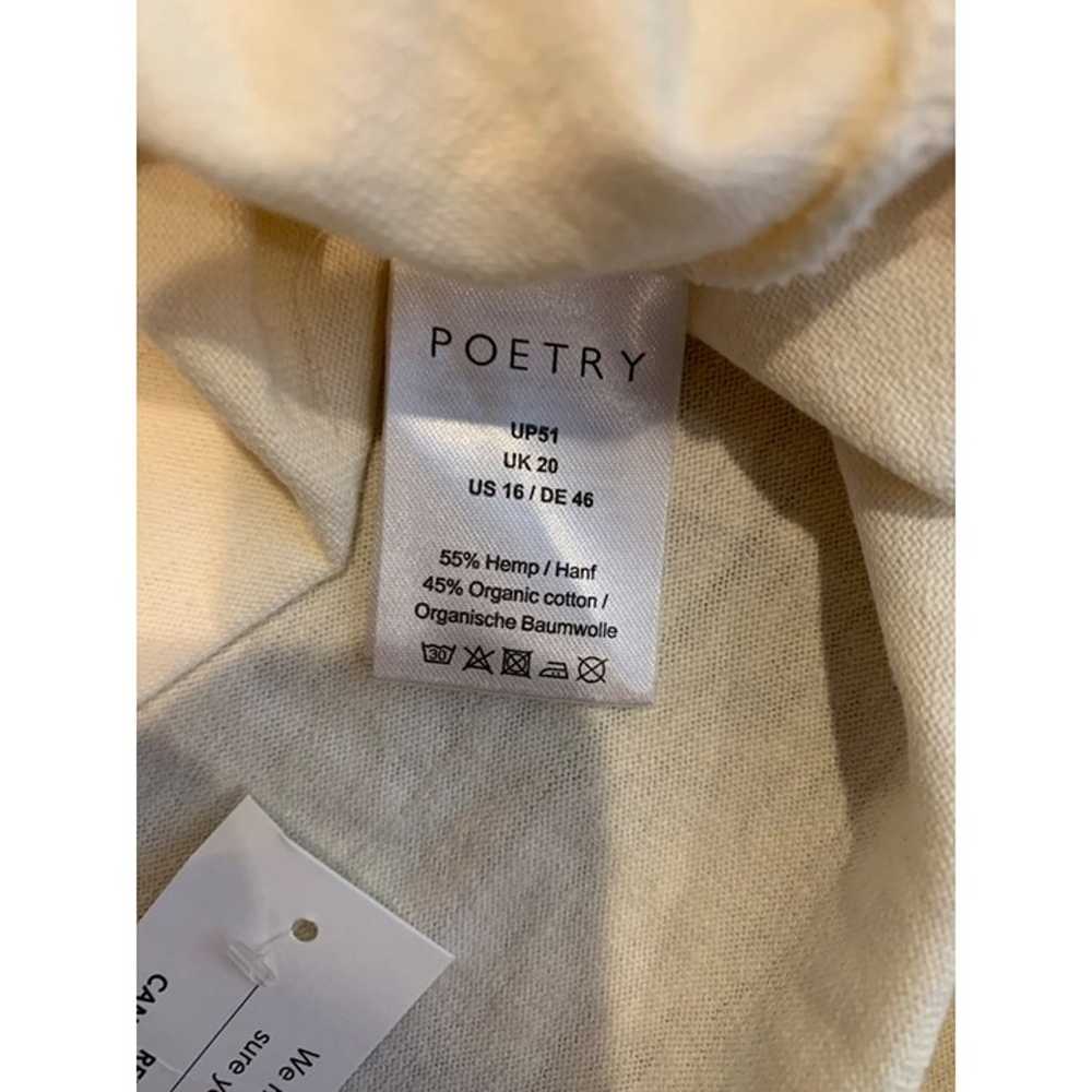 Poetry V-NECK TOP Hemp & organic cotton NEW Size … - image 7