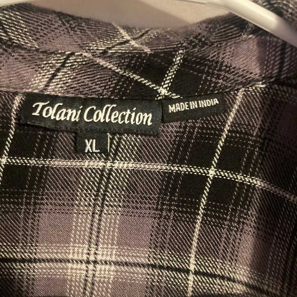 Tolani collection plaid blouse - image 2