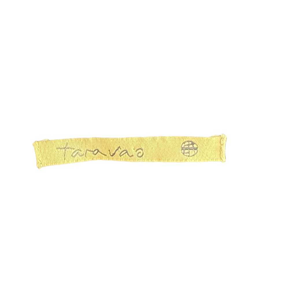 Tara Vao Collarless Button Top in Black Gray Stri… - image 12
