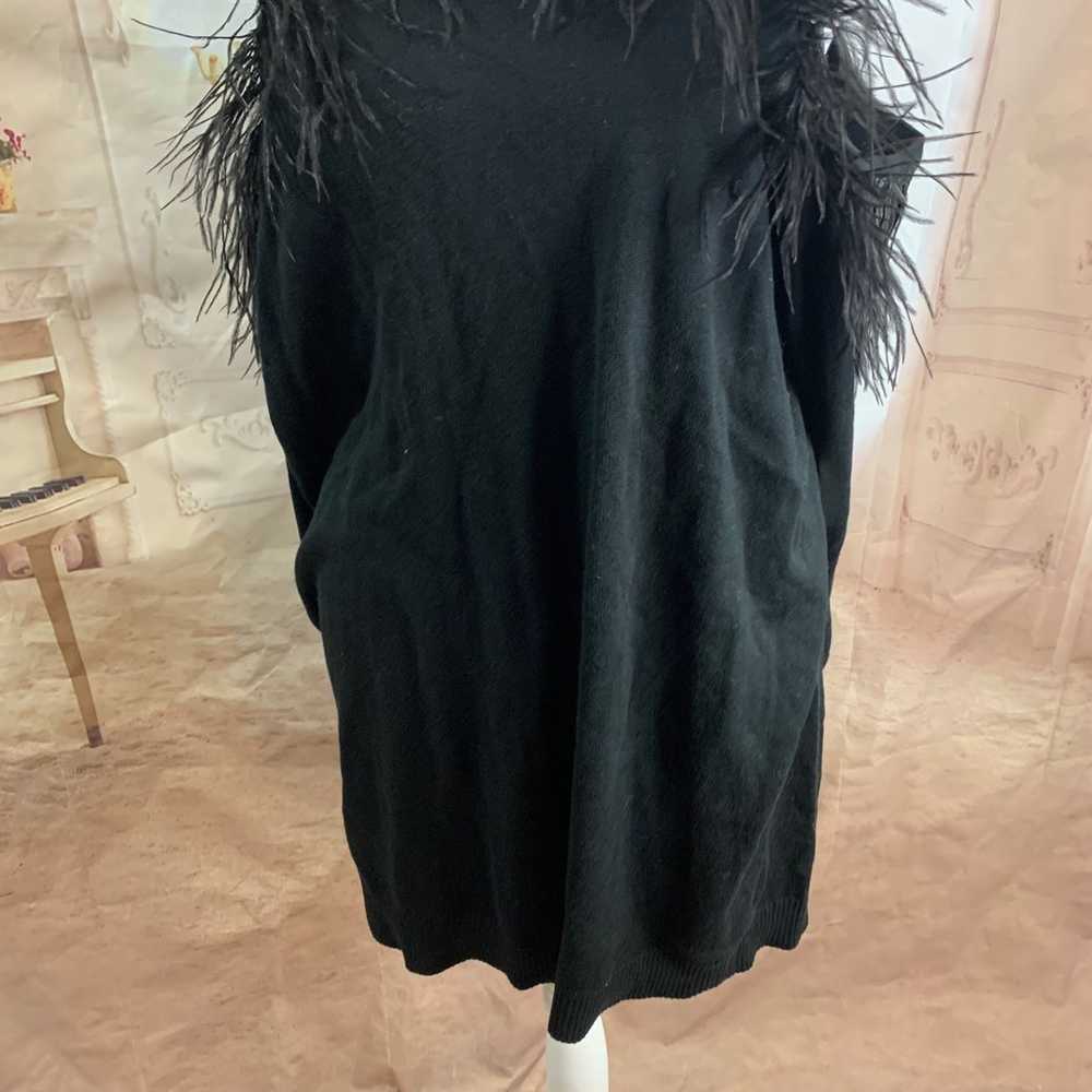 NEW Eloquii Cold Shoulder Sweater with Feather Tr… - image 4