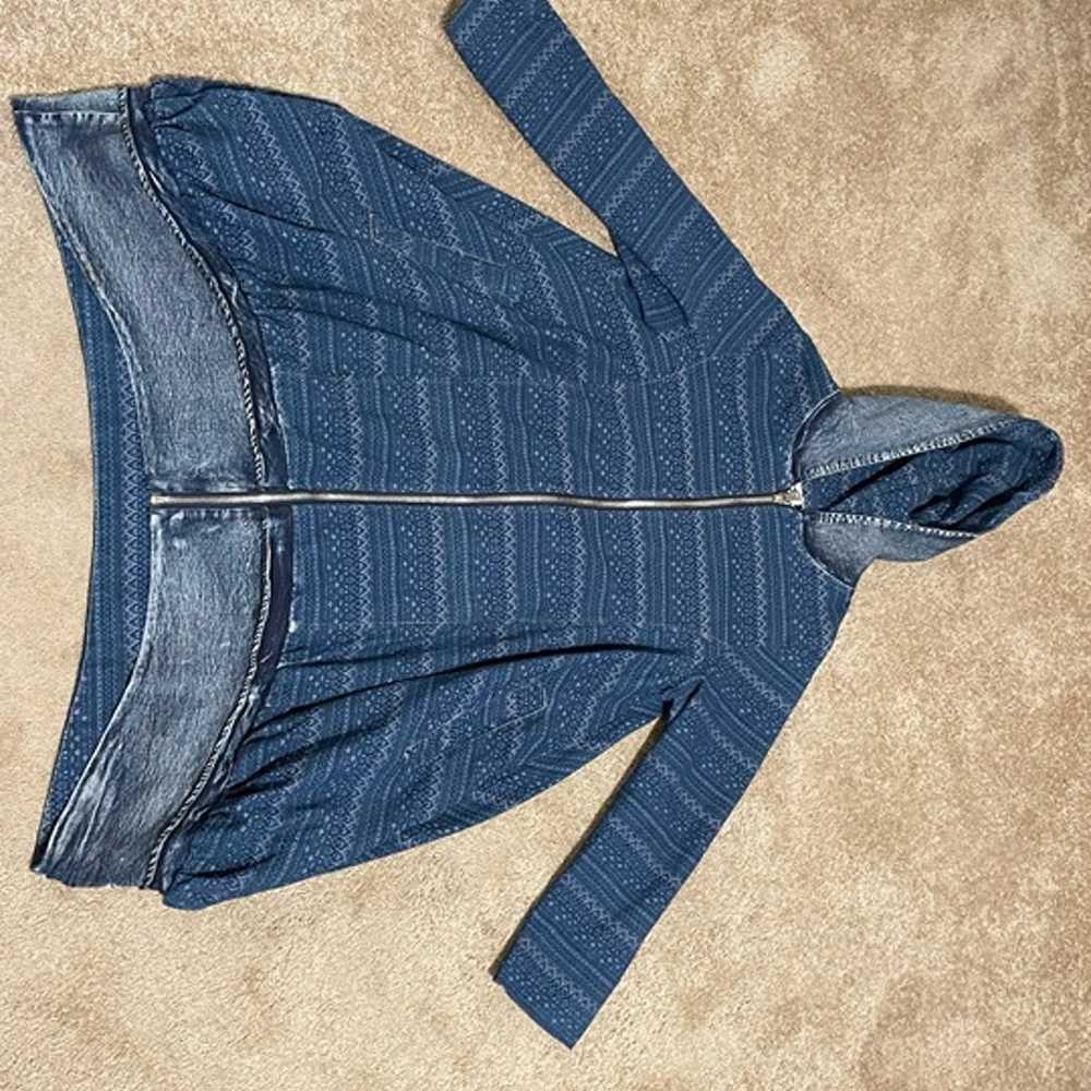Womens Blue Oversized Tunic Hoodie 2xl plus size … - image 1