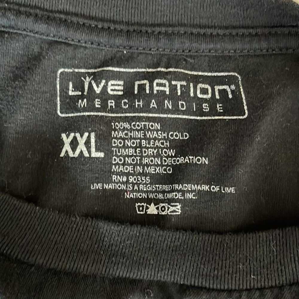 AC/DC Live Nation Concert Tee Black White Size XXL - image 3