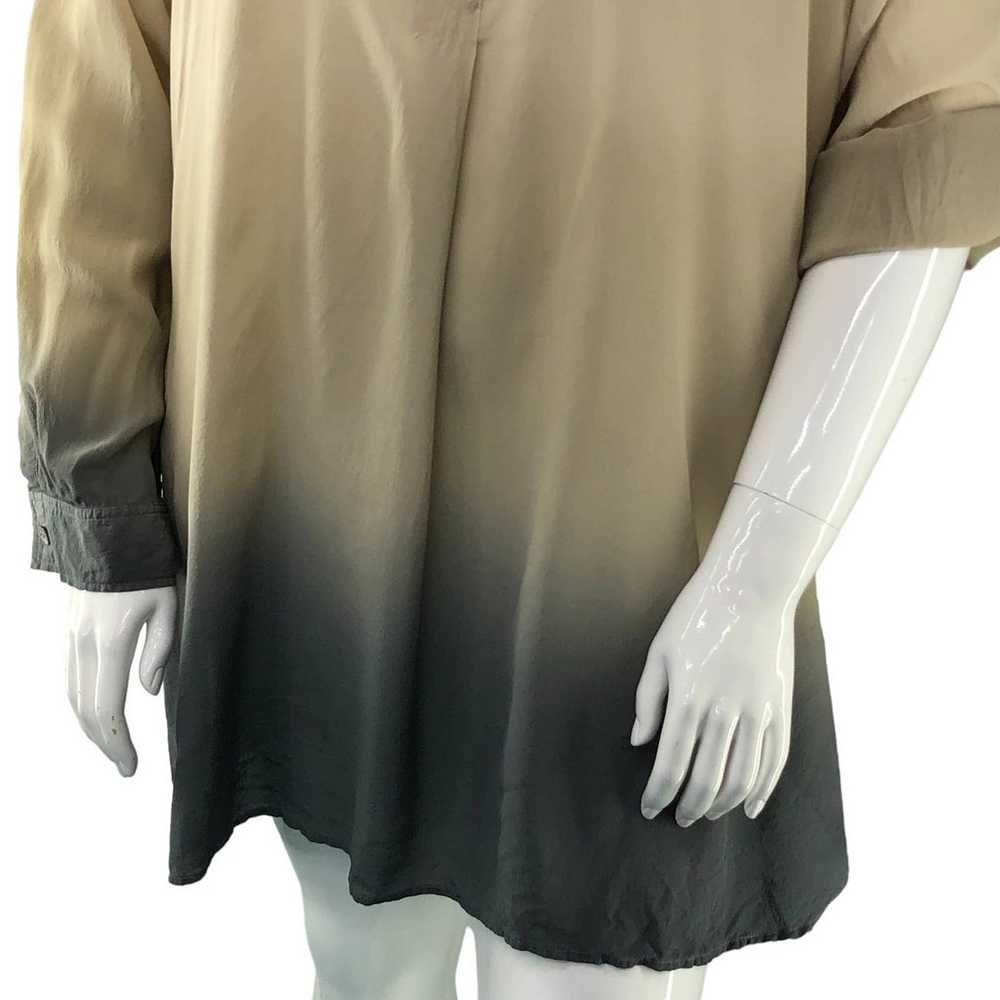 Soft Surroundings Plus Size 3X Silk Tunic Top Omb… - image 5