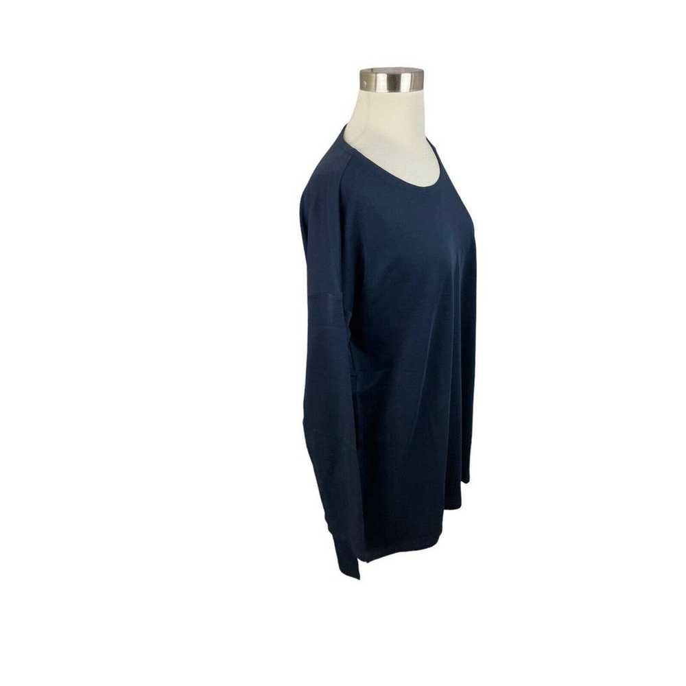 J. Jill 3X Navy Blue Luxe Supima Relaxed Tee 3/4 … - image 2