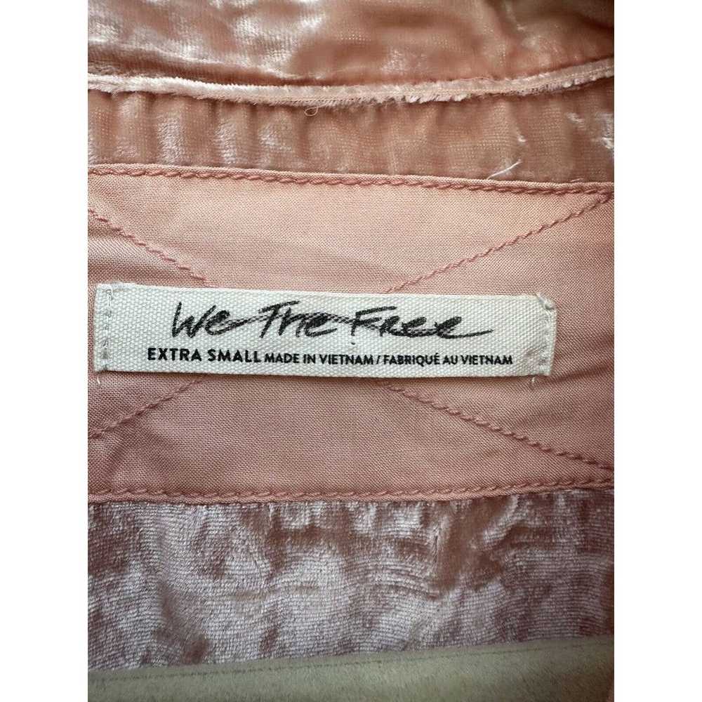 Free People Marianne Oversized Pink Velvet Shirt … - image 10