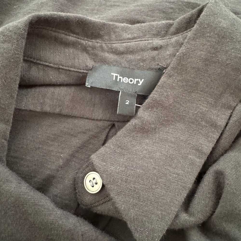NWOT Theory Hekanina Tie-Front Button-Down Shirt - image 10