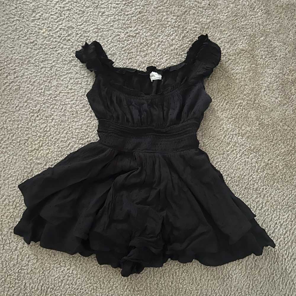 Urban Outfitters Black Ruffle Romper - image 2