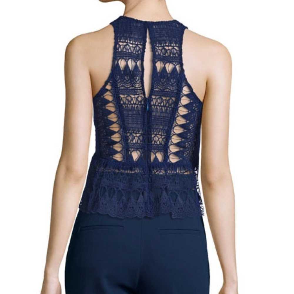 Self Portrait Lace Peplum Top in Teardrop Lace - image 9