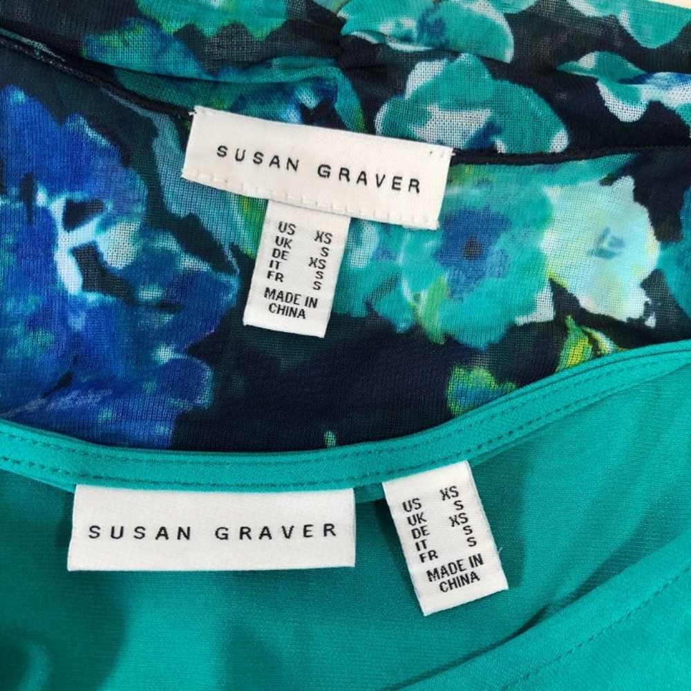 Susan Graver Printed Mesh Cardigan and Liquid Kni… - image 7