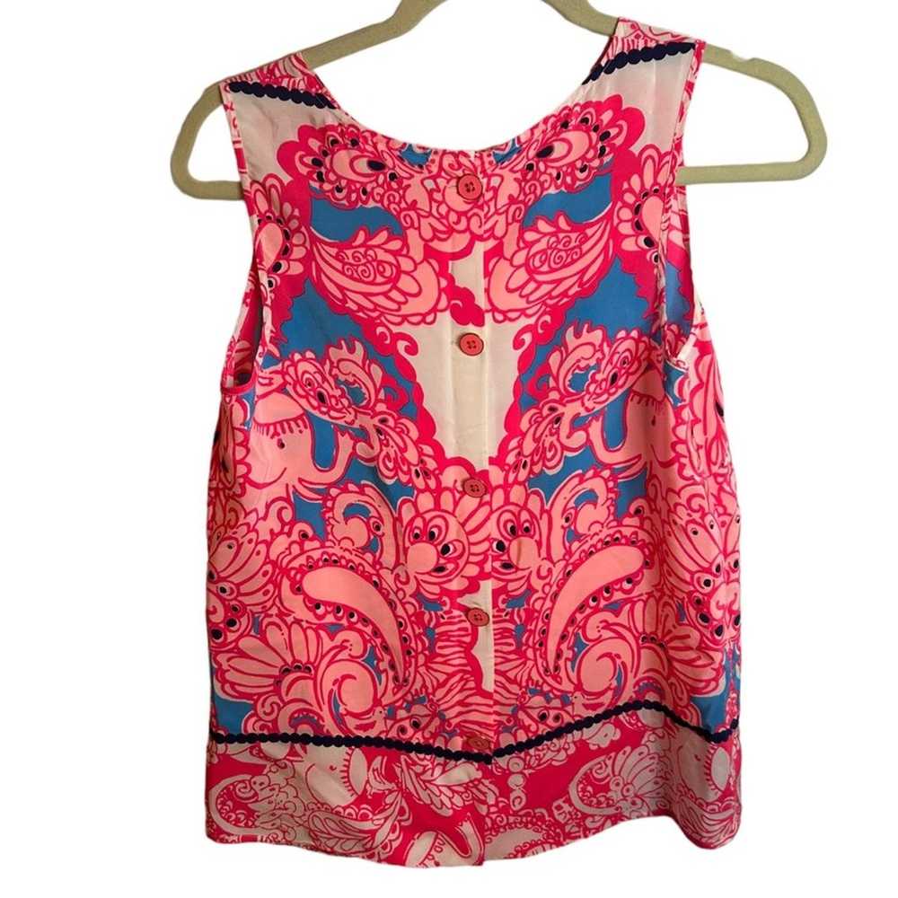 LILLY PULITZER IONA SHELL SILK TOP - image 2