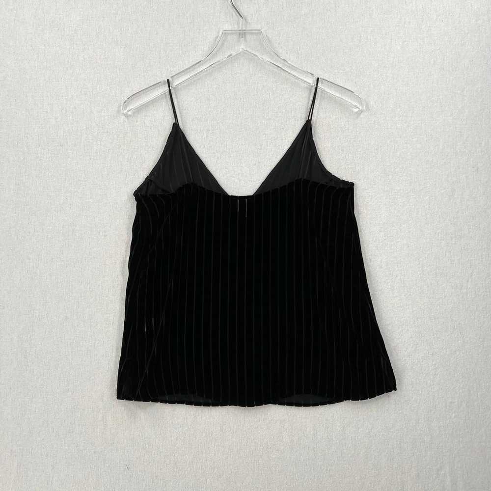 CAMI NYC Shirt Womens XS Black Olivia Velvet Burn… - image 4
