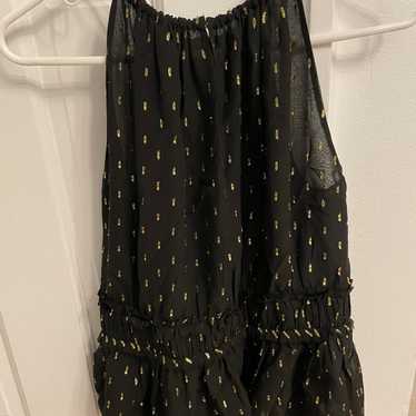 Joie black and gold tank top